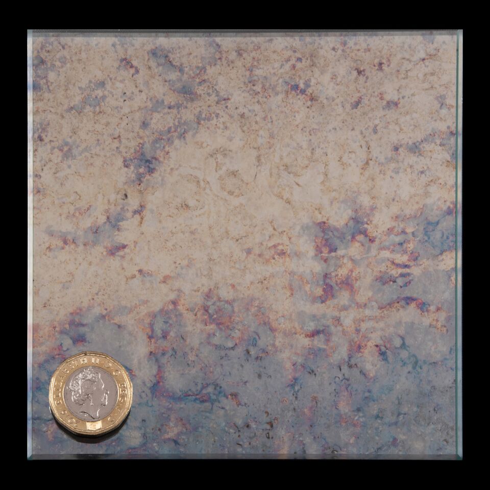Azure Antique - South London Glass Azure blue antique mirror panels