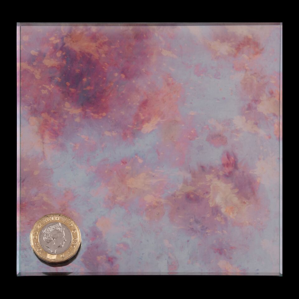 Sunset (Red & Silver) Antique - South London Glass Sunset (red & silver) antique mirror panel