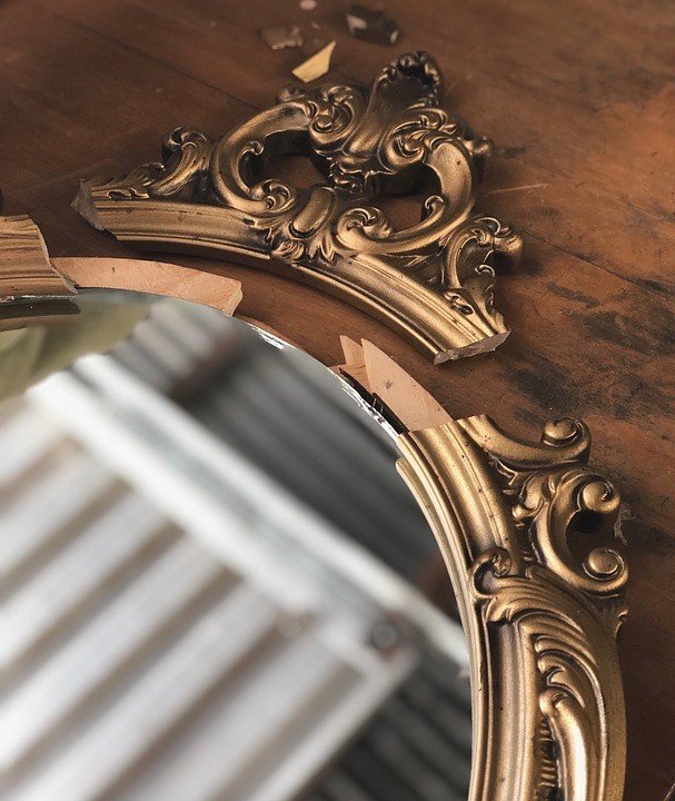 Antique Mirror - Mirror & Frame